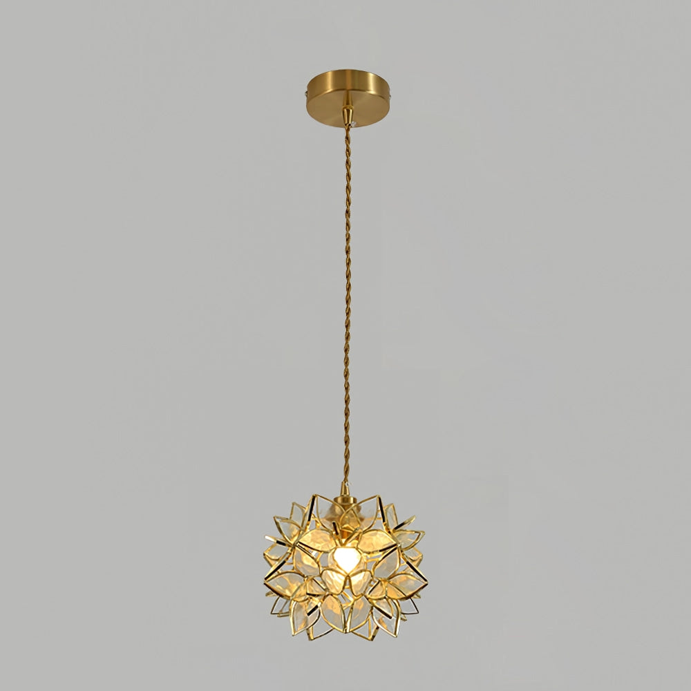 Capiz pendant light