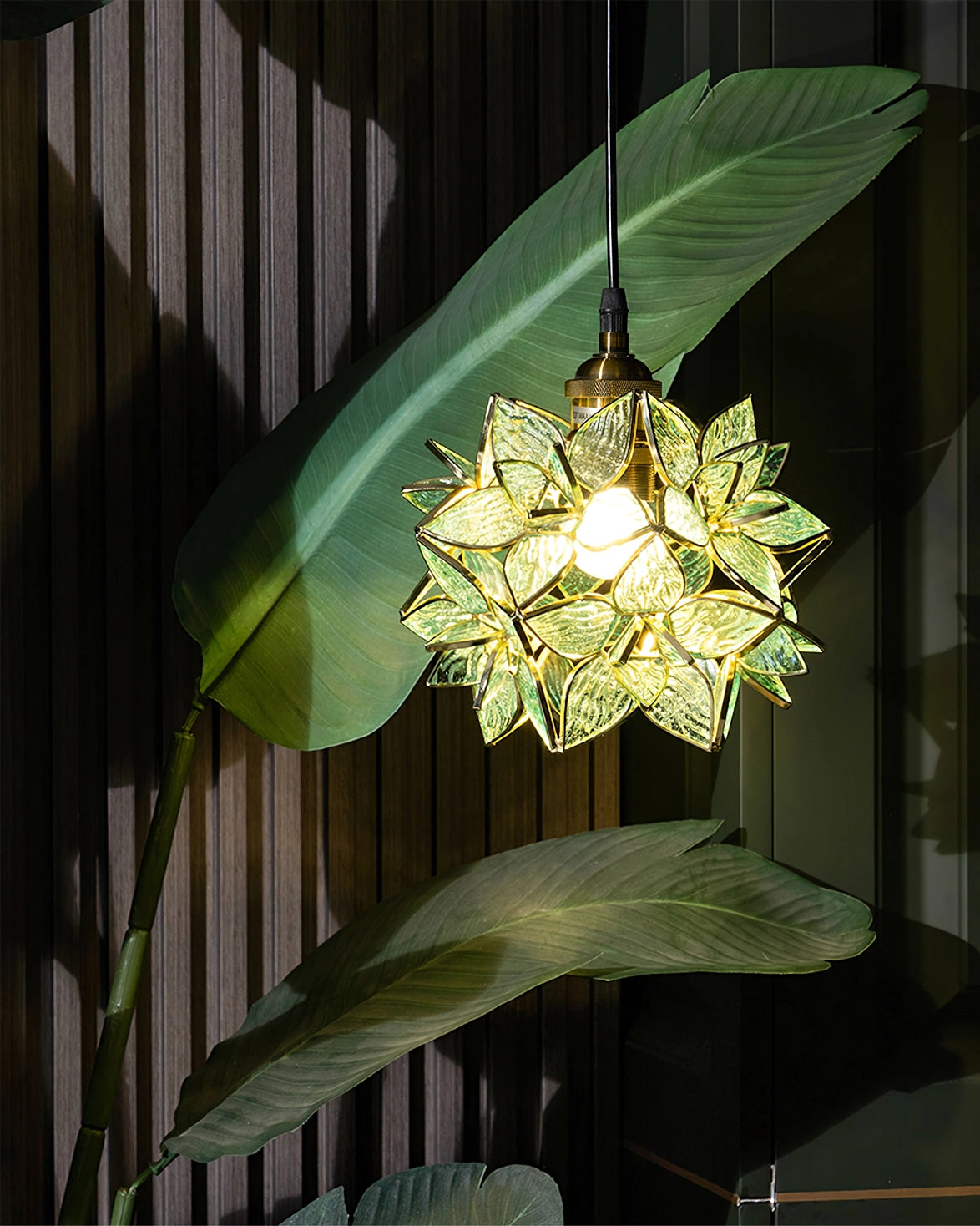 Capiz pendant light