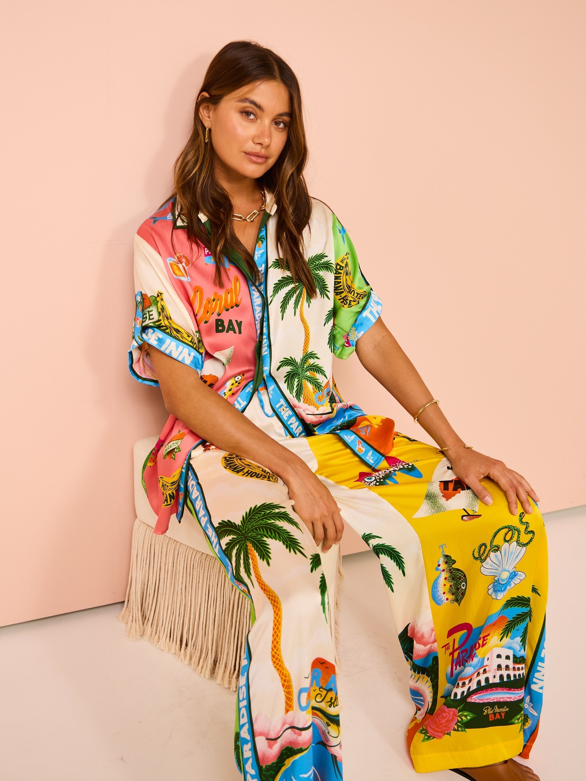 Tropicala™ – Zweiteiliges Set mit Kokospalmen-Print