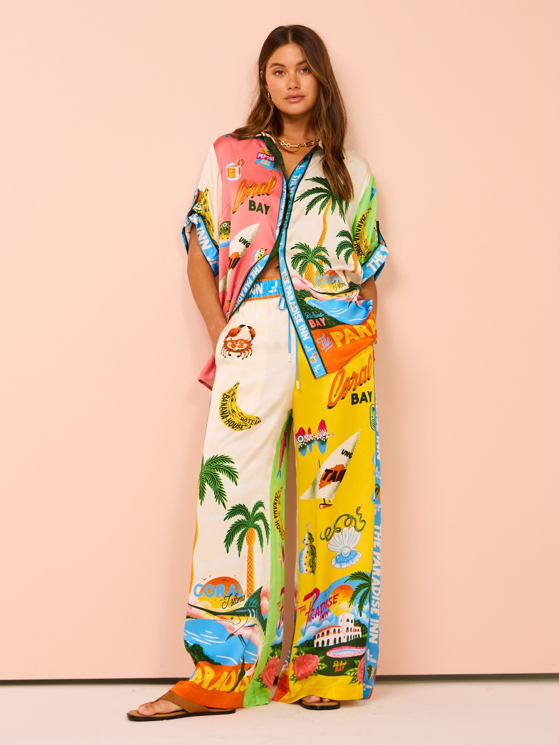 Tropicala™ – Zweiteiliges Set mit Kokospalmen-Print