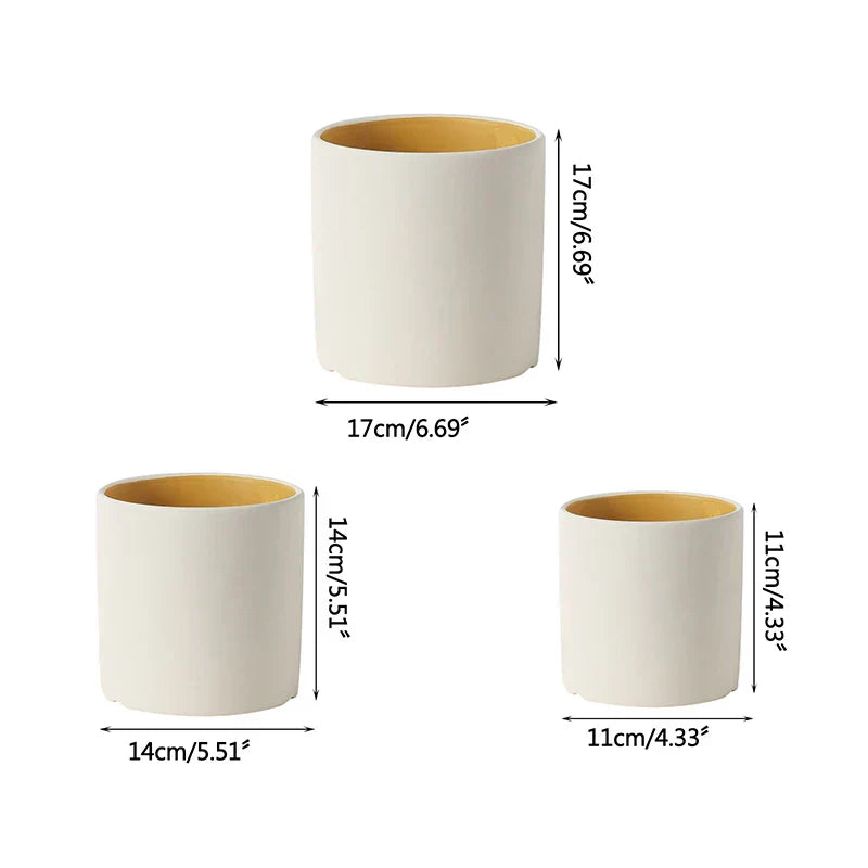 VividSphere – Luxury Round Ceramic Flower Pot with Hand-Glazed Elegance