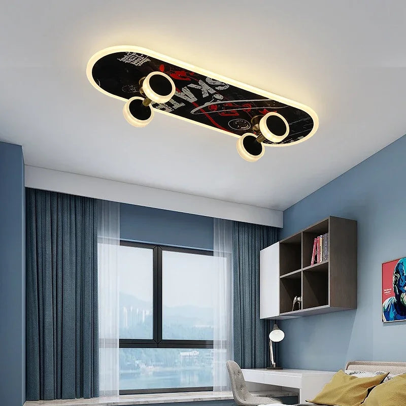 GlowBoard - Lampes de skateboard pour chambre d'enfant