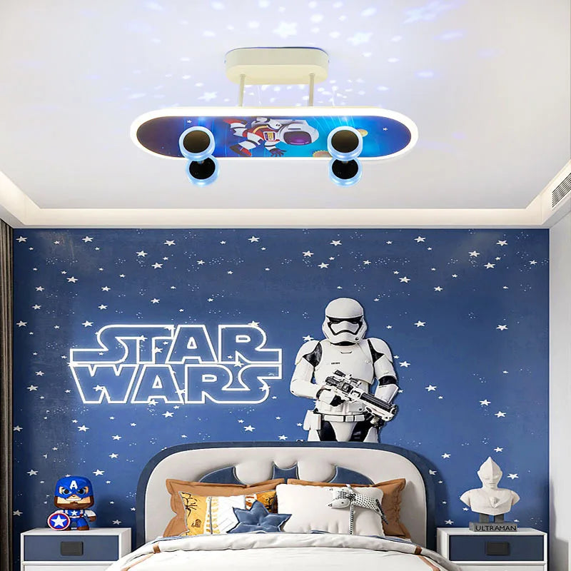 GlowBoard - Lampes de skateboard pour chambre d'enfant