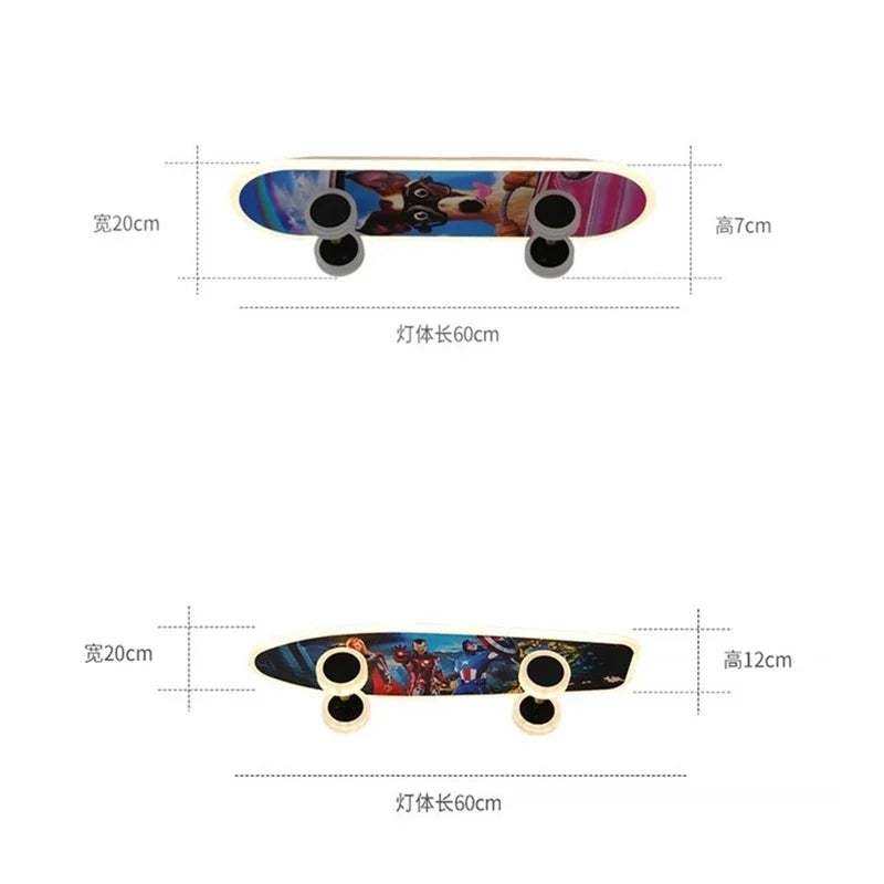 GlowBoard - Luci da skateboard per la cameretta dei bambini