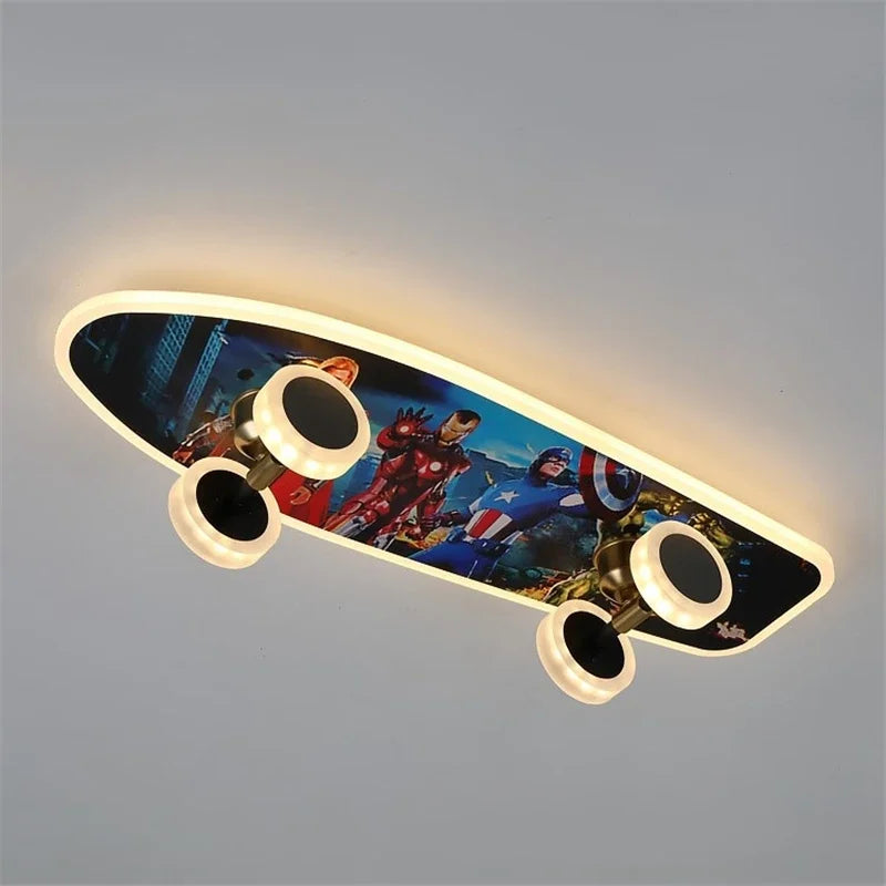 GlowBoard - Lampes de skateboard pour chambre d'enfant