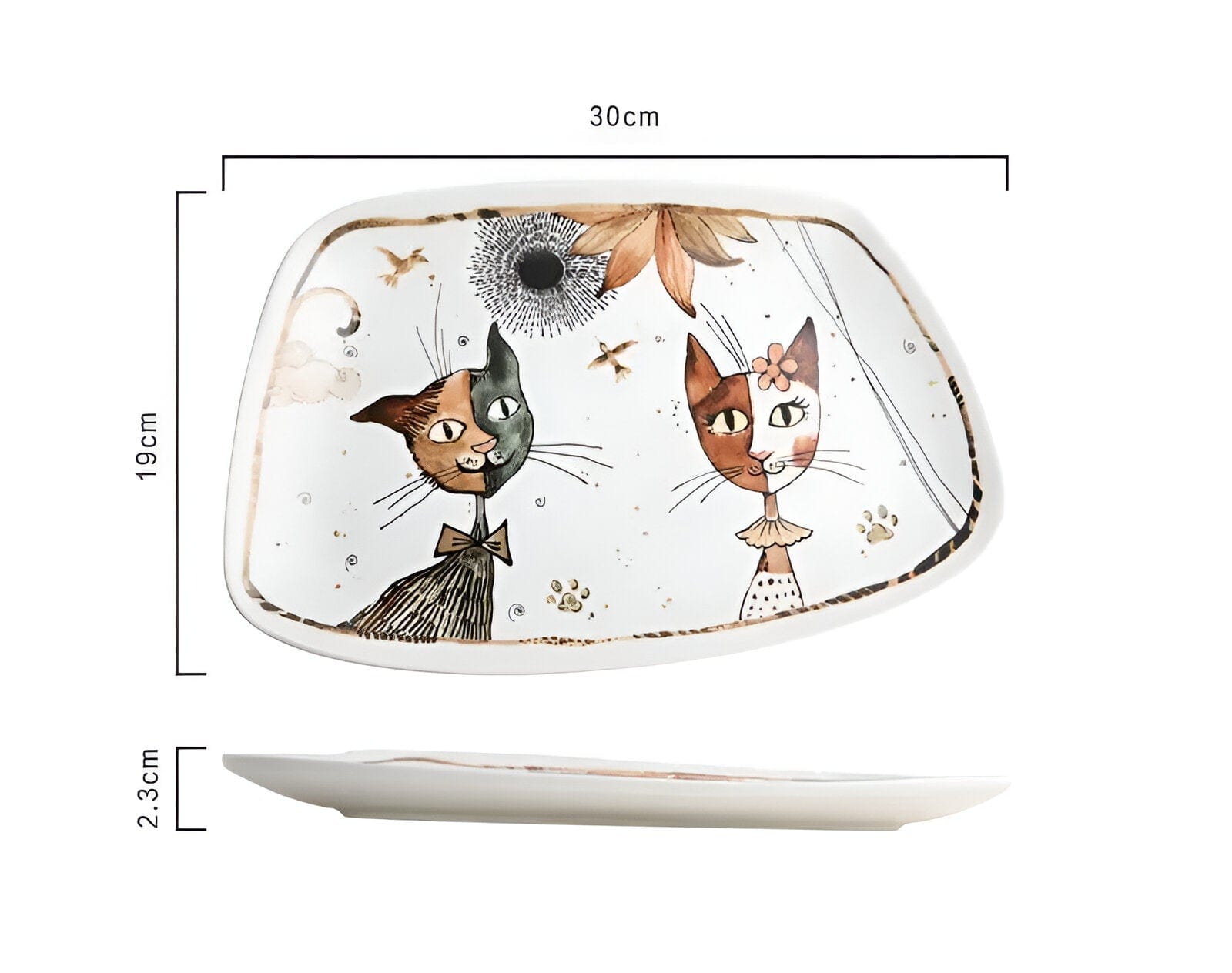 Cartoon Cat Ceramic Tableware