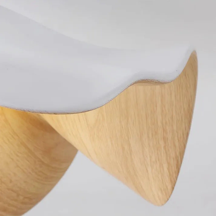 Nordic – Lampe de plafond Lotus en bois et résine