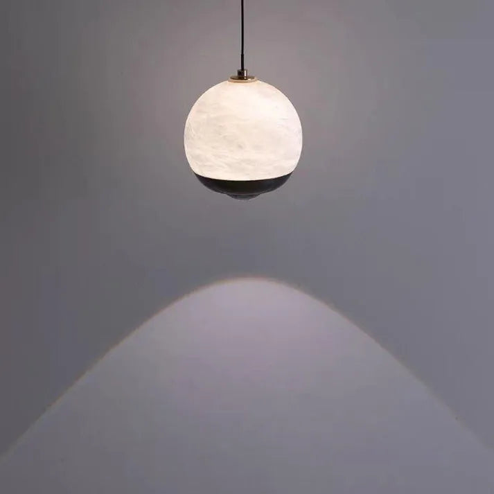 LumiereNordique - Lampe Lustre aus Marmor und Alabaster