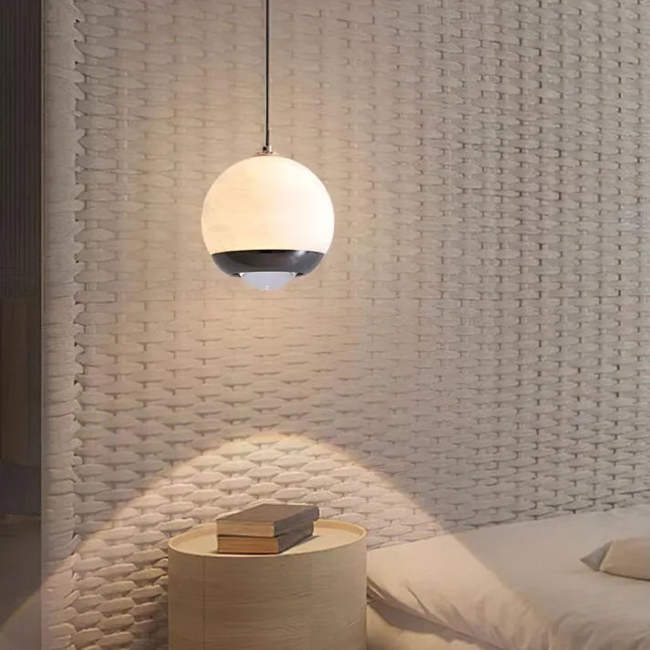 LumiereNordique - Lampada Lustre in Marmo e Alabastro