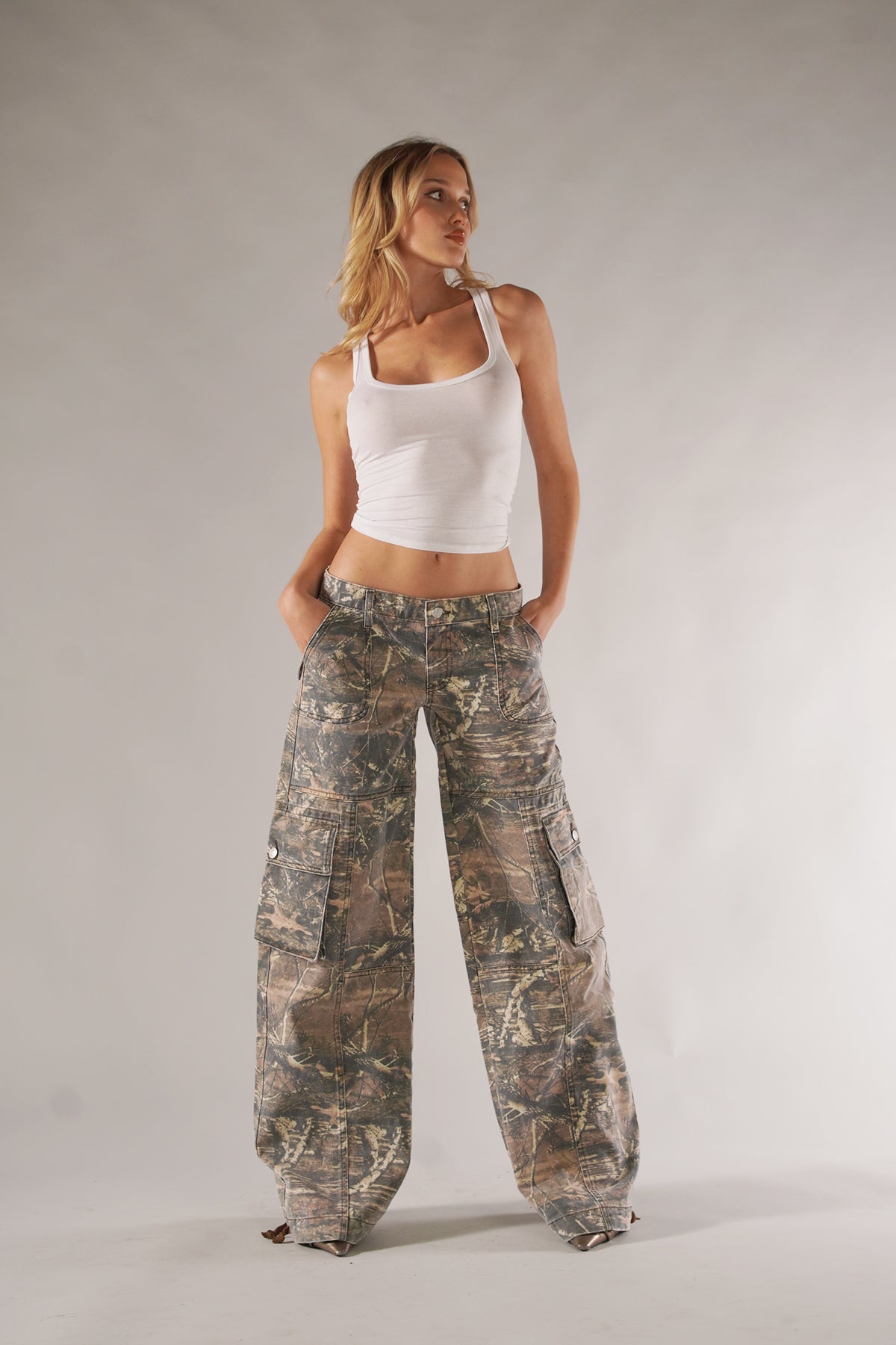 Commanders™ | Unisex-Cargohose mit Camouflage-Muster