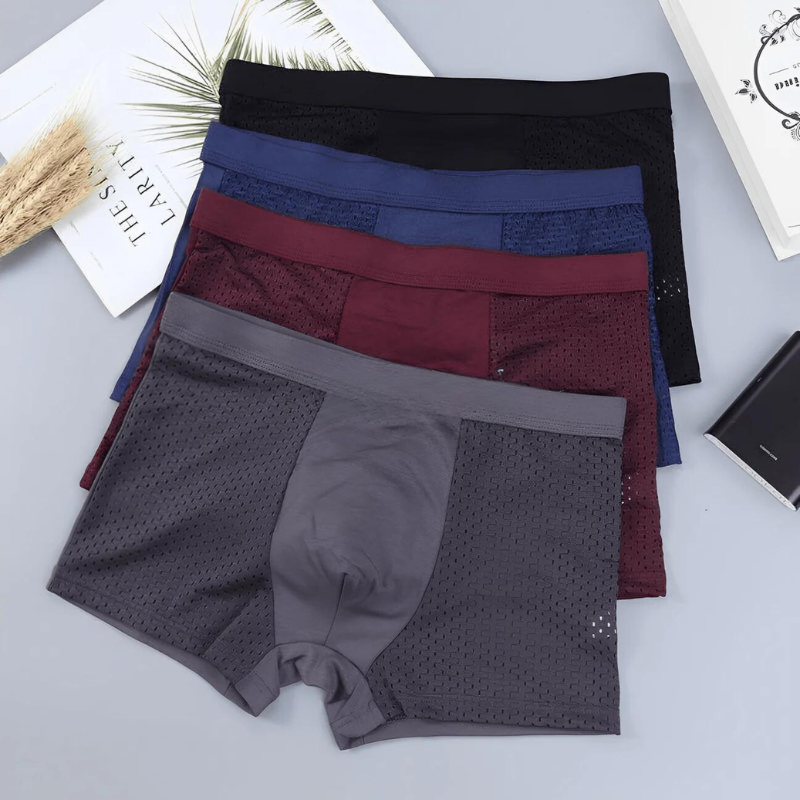 Max - Bamboo boxer shorts set in trendy colours