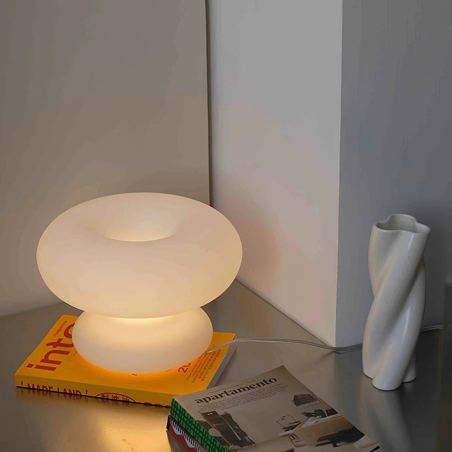 DonutLamp - Lámpara de mesa suave y brillante, perfecta para cualquier habitación