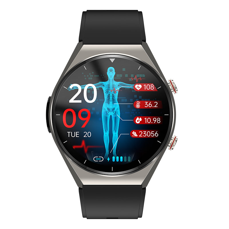 One-Click Blood Sugar|Blood Glucose Blood Pressure ECG|ECG HRV Heart Rate Monitor Health Smart Watch