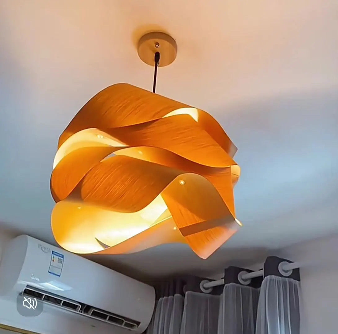 Wood Skin Pendant Lights