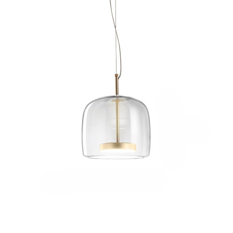 VerreElegance - Lampe suspendue moderne pour mobilier d'hôtel