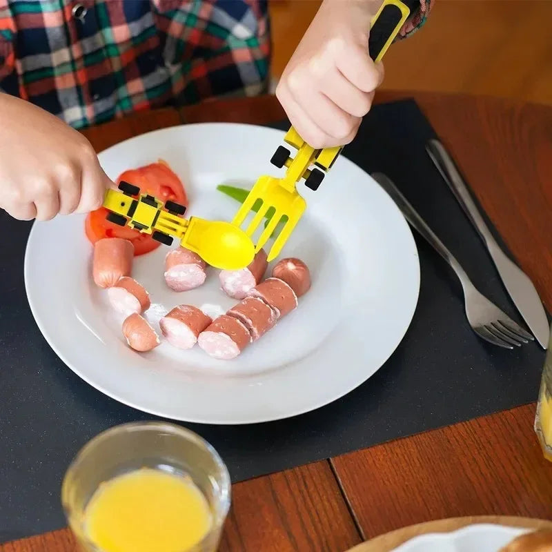 Construction Dinner Set™ - Maak een einde aan de rommel aan de eettafel - creatieve bestekset