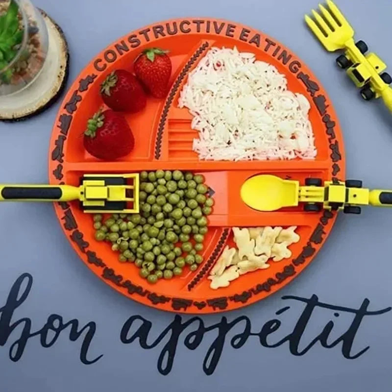 Construction Dinner Set™ - Maak een einde aan de rommel aan de eettafel - creatieve bestekset