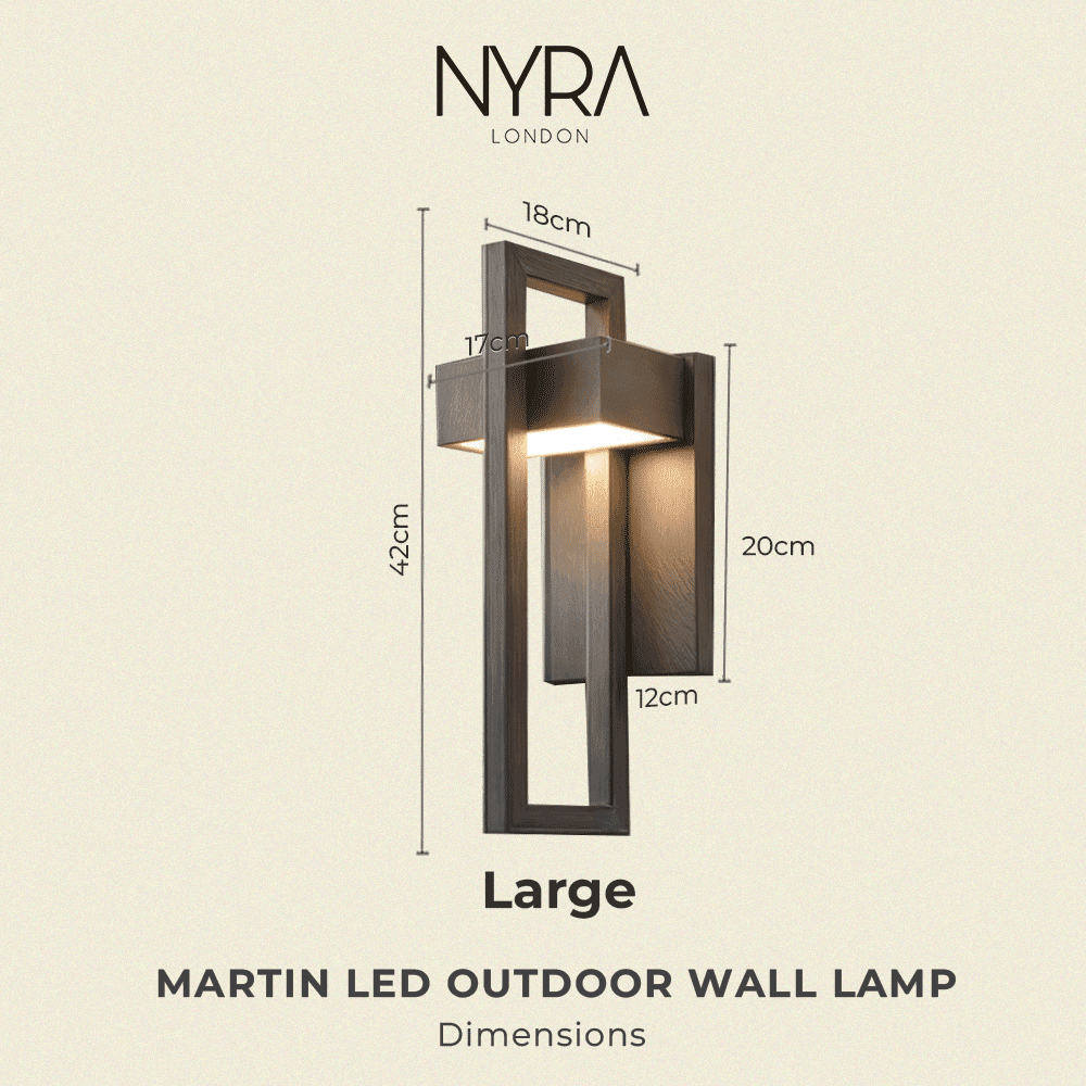 Lámpara de Pared Exterior LED Martin