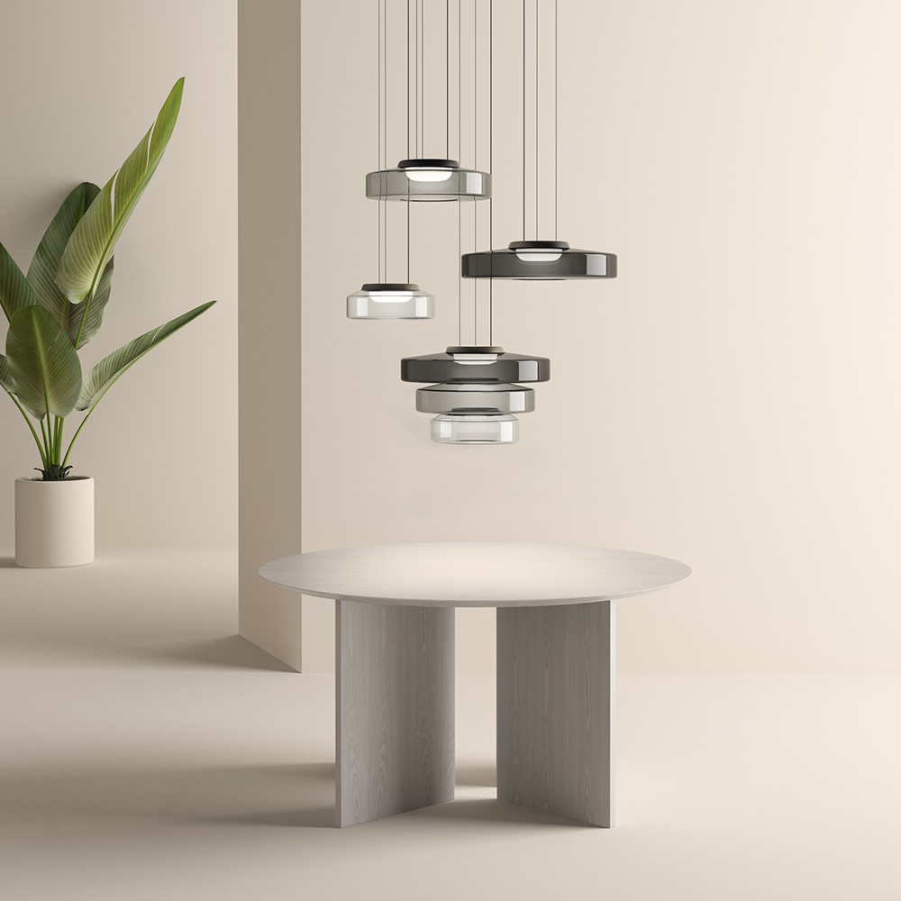 Suspensions en verre de style Bauhaus