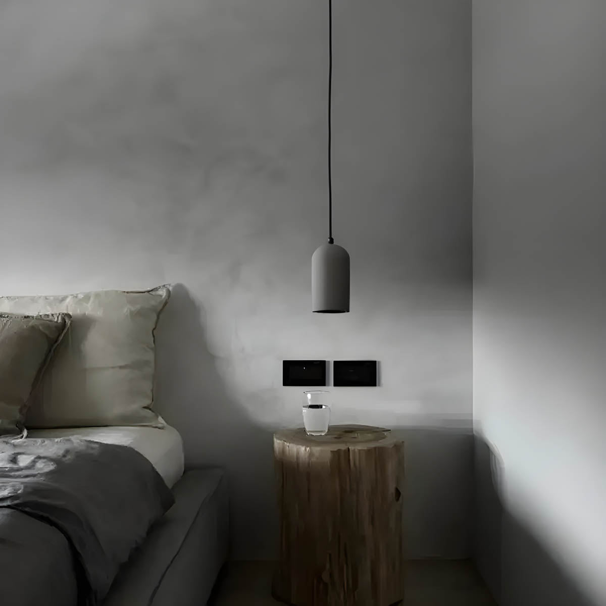 CimentChic - Lampe à suspension en béton pour l'intérieur