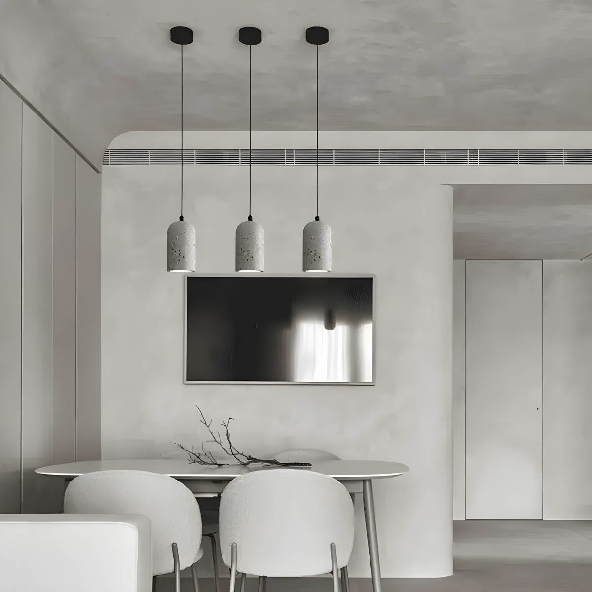 CimentChic - Lampe à suspension en béton pour l'intérieur