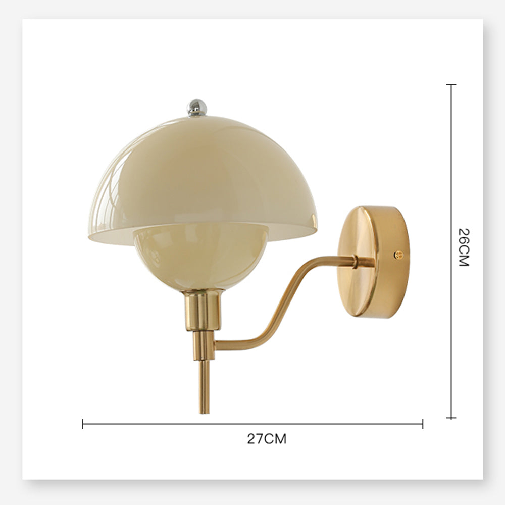 Cream Mushroom Walkway Wall Light