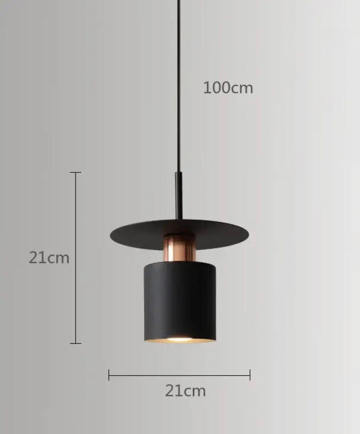 Jednoduchá pendants lampa Urseline