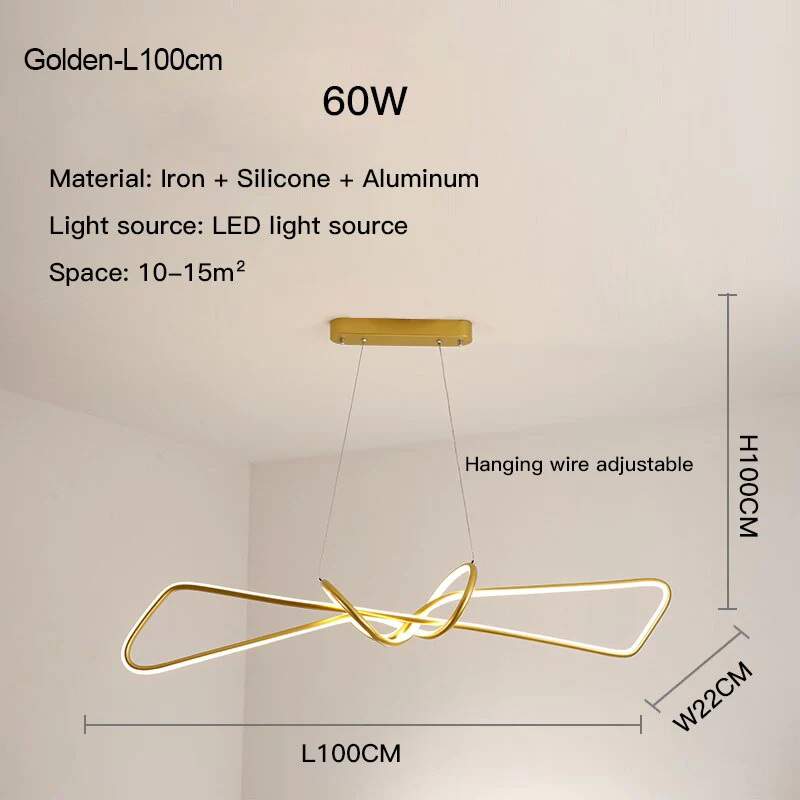 Moderne kreativ LED-lysekrone