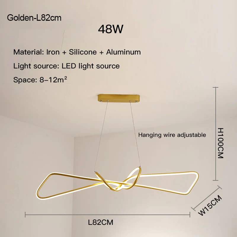 Moderne kreativ LED-lysekrone