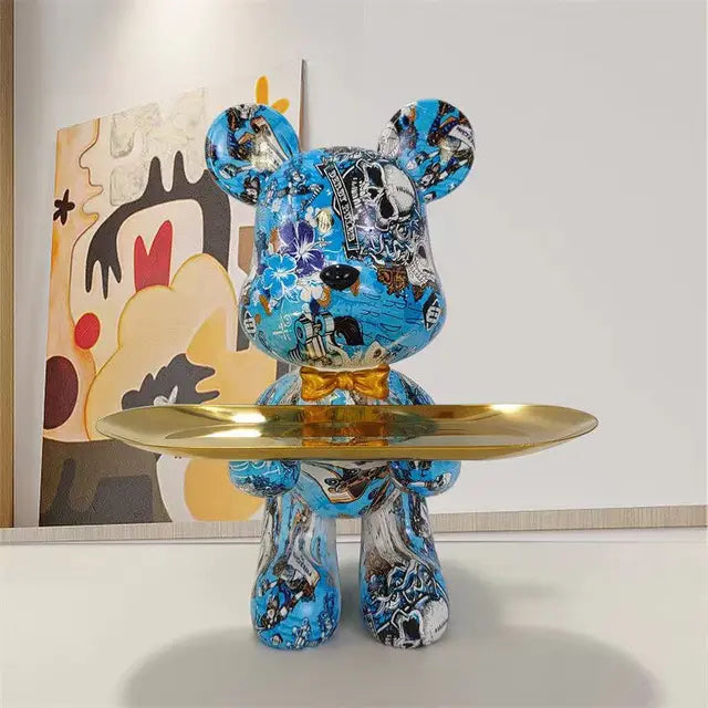 StreetPaws - Graffiti-Bär-Statue/Dekor