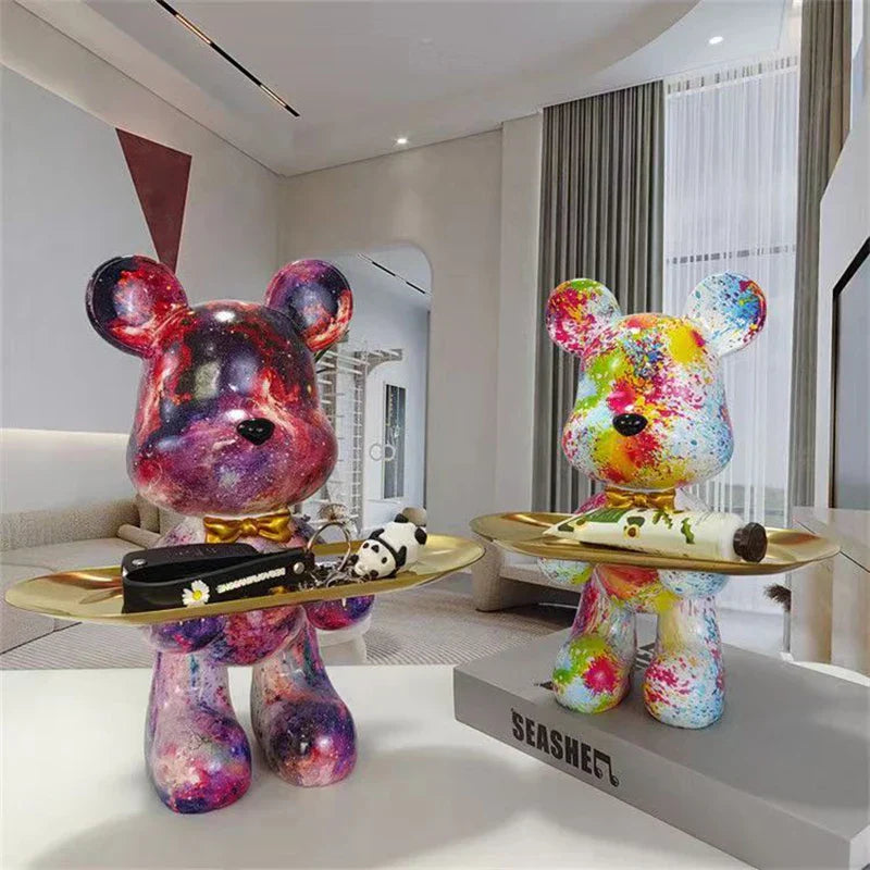 StreetPaws - Graffiti Bear Statue/decor