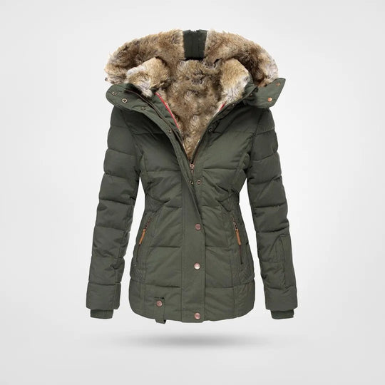 Zarah - Warm waterproof winter jacket with lining and hood