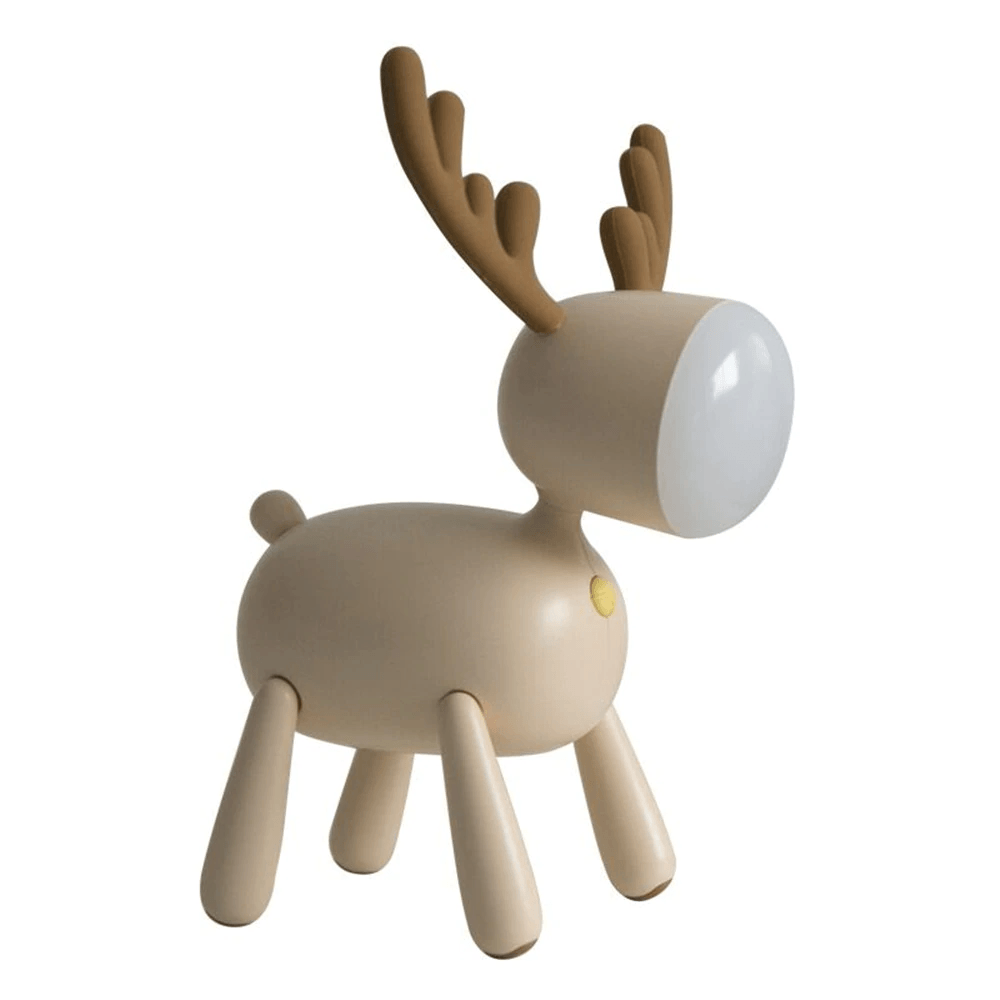 Lampe de nuit LED en forme de cerf mignon rechargeable par USB