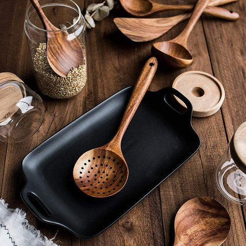 Colección culinaria Pure Teak (juego de 7 piezas)