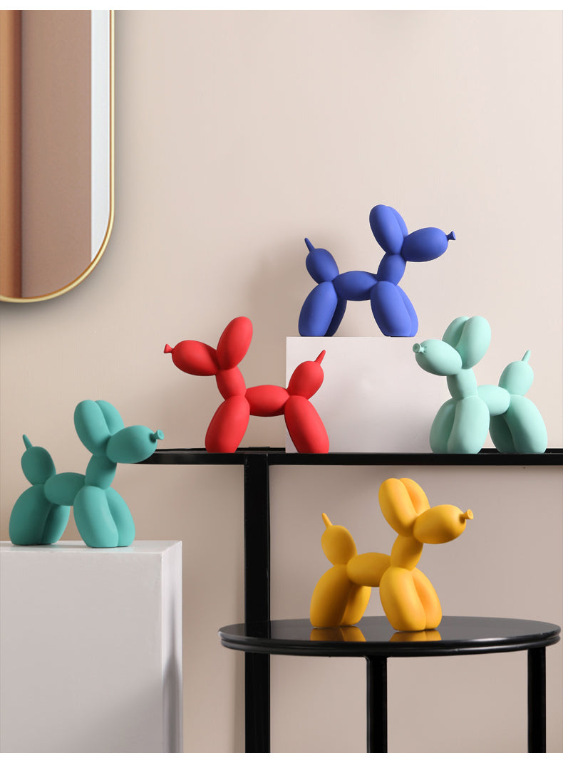 Figurines décoratives en forme de chien en ballon