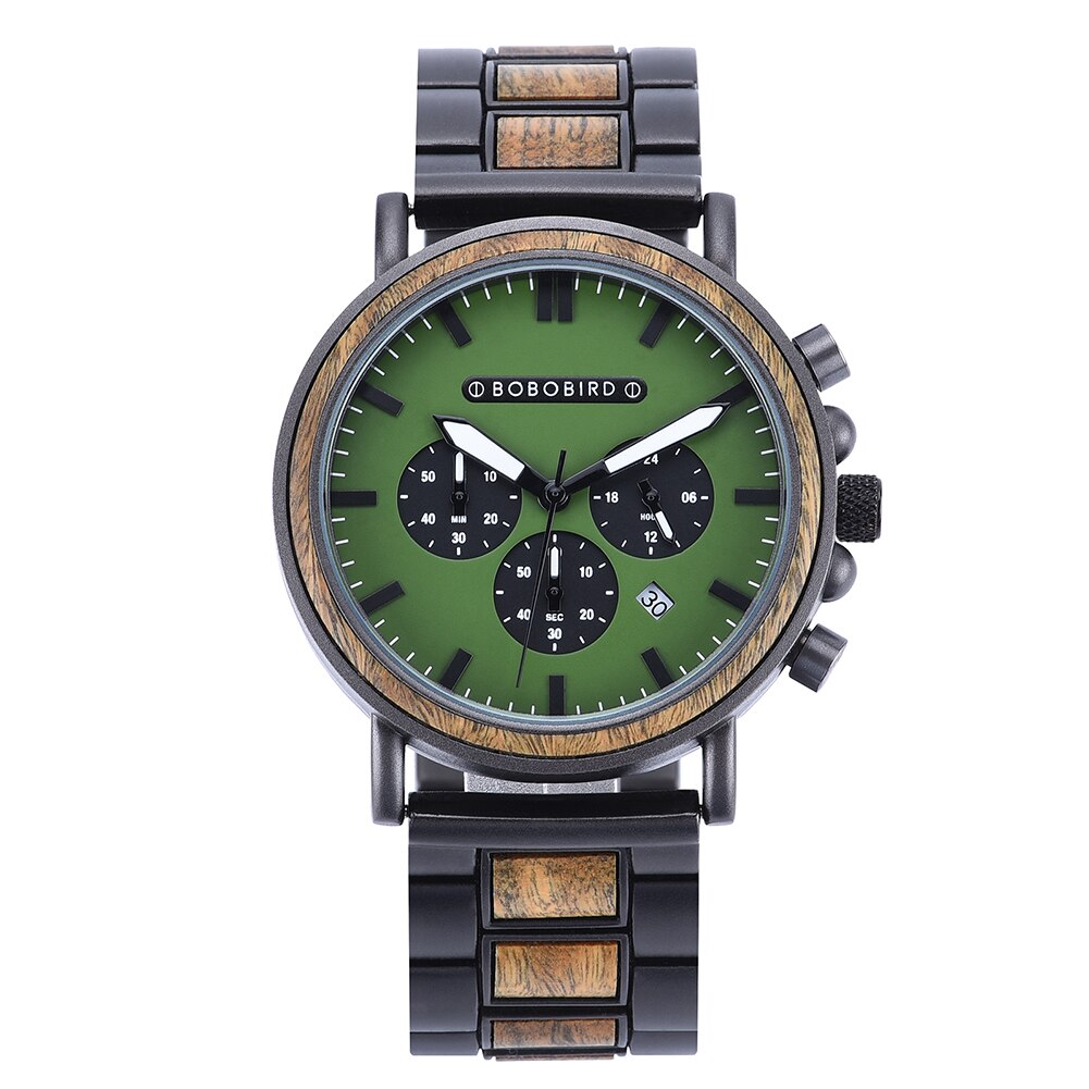 Reloj de madera BOBOBIRD