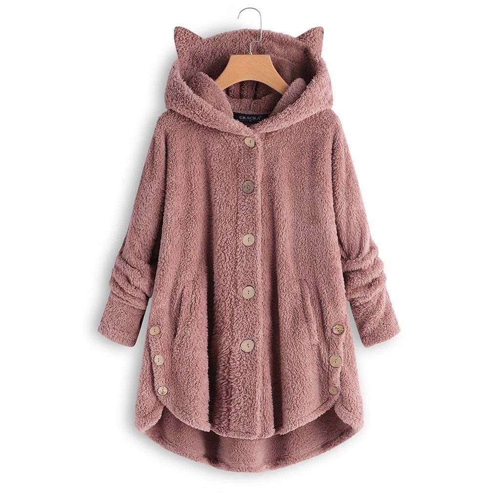 Fashion Cat Ears Hoodie Coat