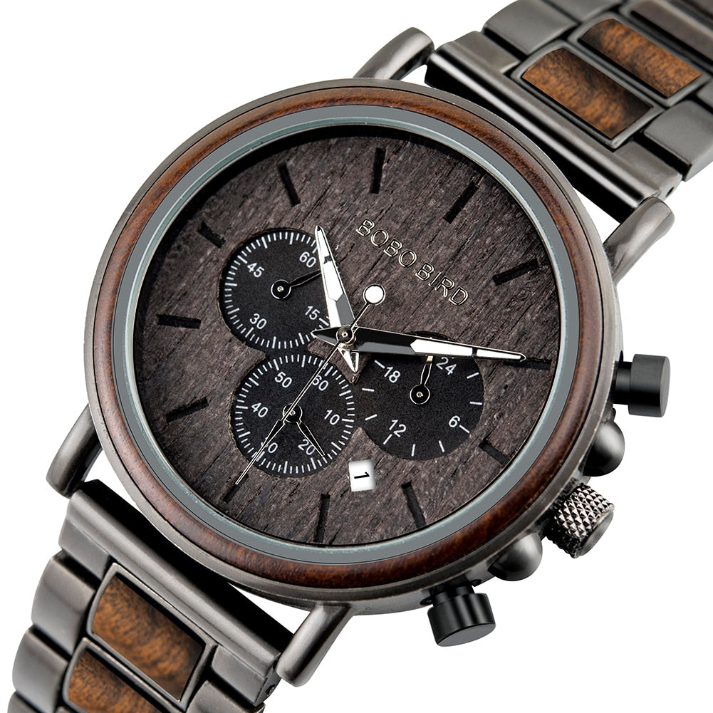 BOBOBIRD Houten Horloge