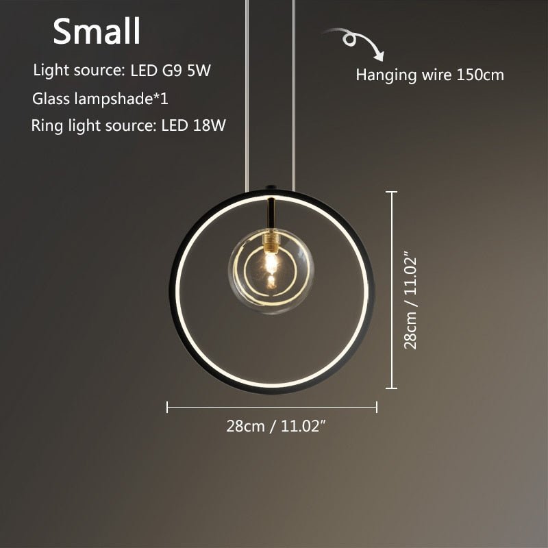 Runde Ring-Pendelleuchte