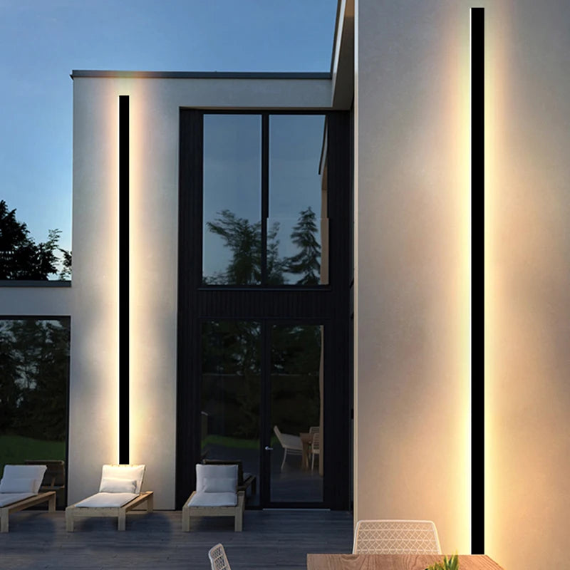 LED Outdoor Wall Light Modern Waterproof IP65 Villa Porch Garden Patio Wall Lamp, Rainproof for Garage and Exterior Use