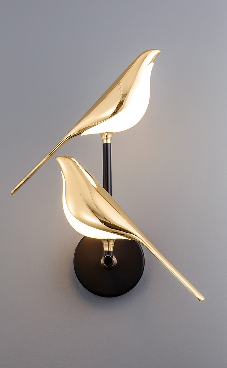 LumiBird - skandinavische LED-Vogel-Wandlampe