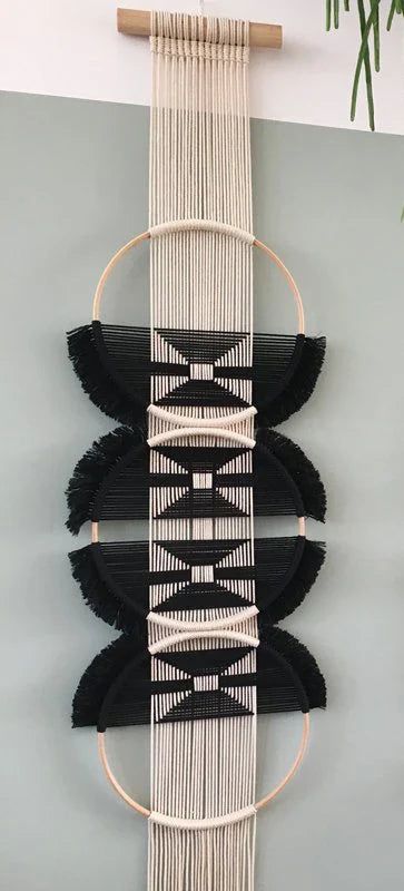 Hand Woven Wooden Wall Hanging