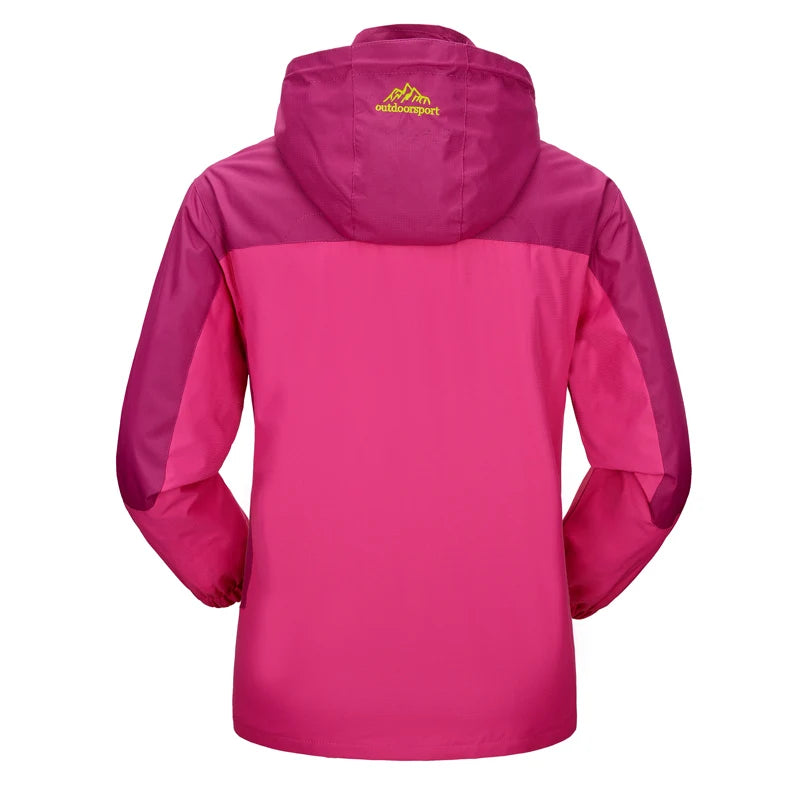 Chaqueta de otoño para mujer para exteriores: impermeable y resistente al viento para senderismo, escalada y viajes