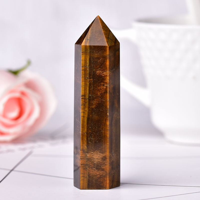 Kristall Miniatur Obelisk Dekor