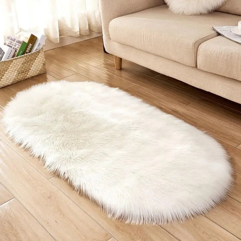 Tapis en fausse fourrure Winnie Fluffy – Tapis de chambre doux et confortable pour la décoration intérieure