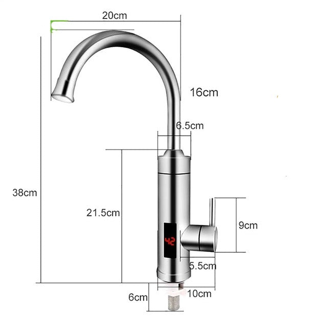 Rubinetto da Cucina Elettrico – Acqua Calda e Fredda Istantanea per un'Efficienza Senza Sforzo