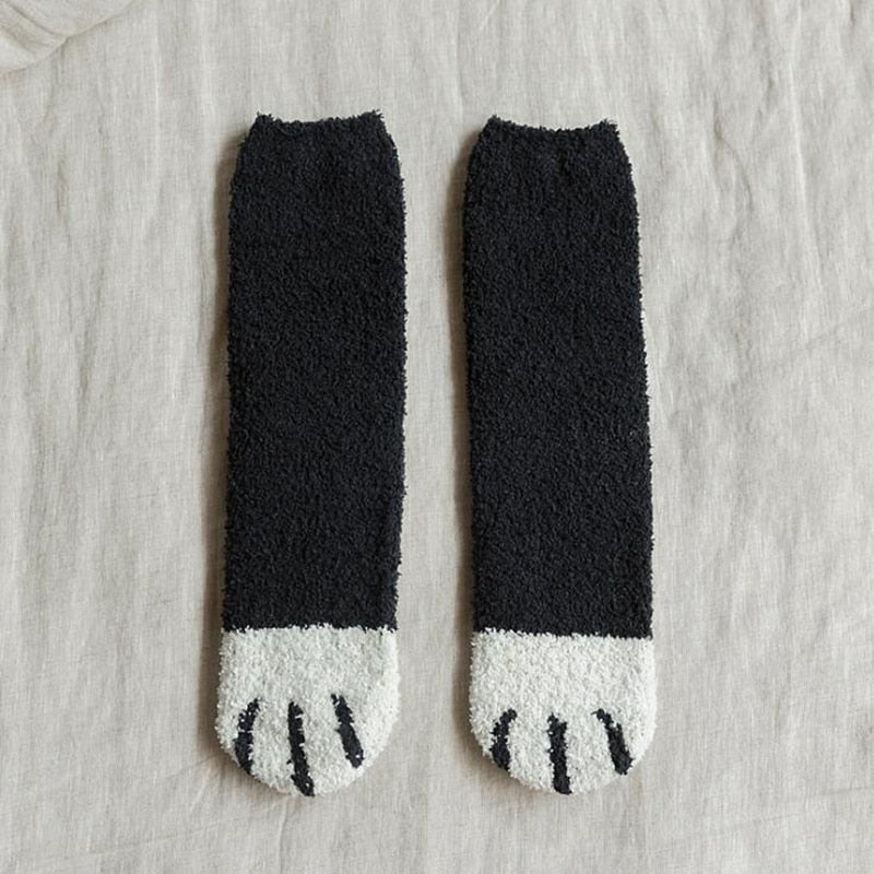 Socken mit Katzenzehenbohnen