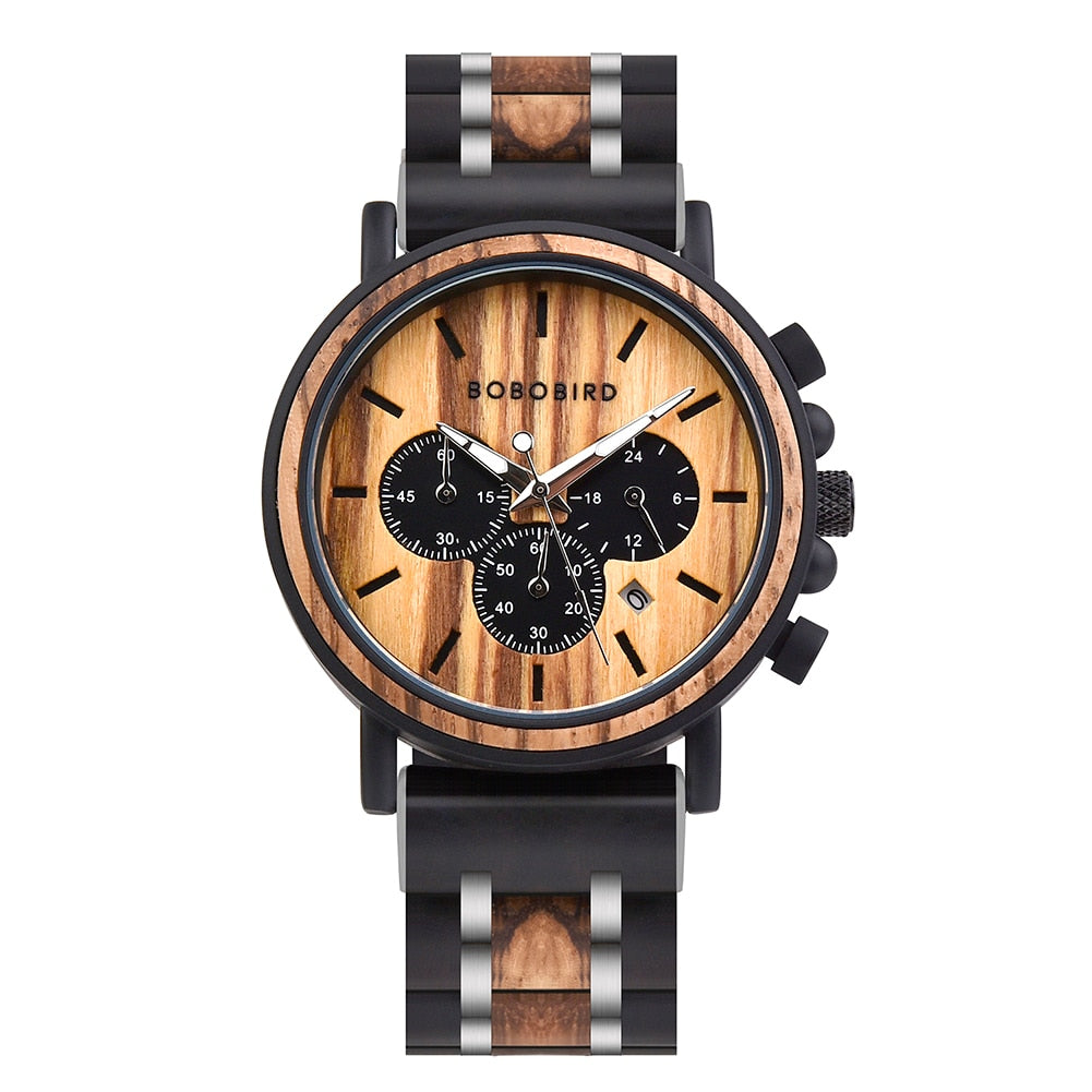 Reloj de madera BOBOBIRD