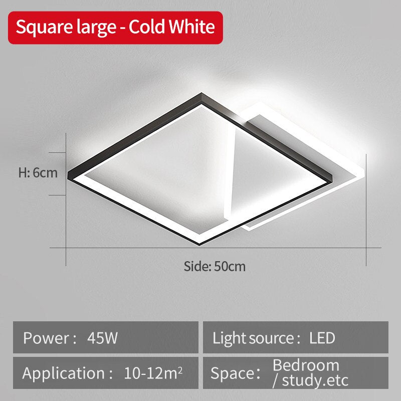 LED-lysekrone i taket