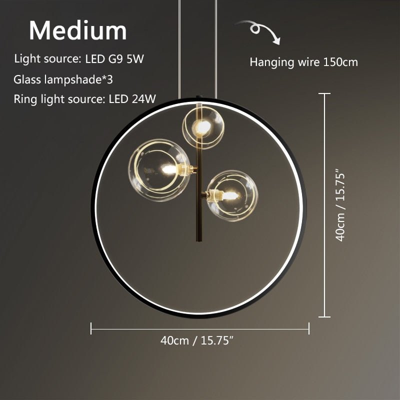 Runde Ring-Pendelleuchte